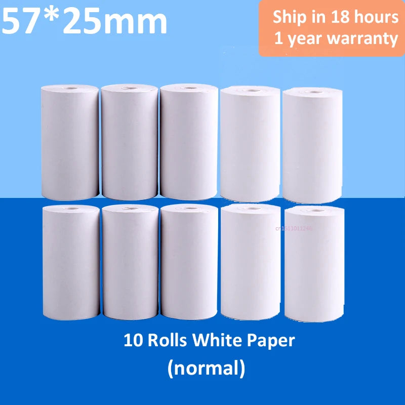 Mini Portable Thermal Printer – Wireless Bluetooth & USB, 203dpi for Labels, Photos, and Receipts